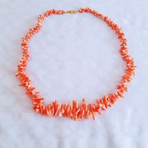 Faux Coral Necklace